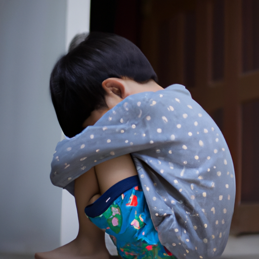 ילד יושב לבד, מתאר את השפעת הגירושים על ילדים